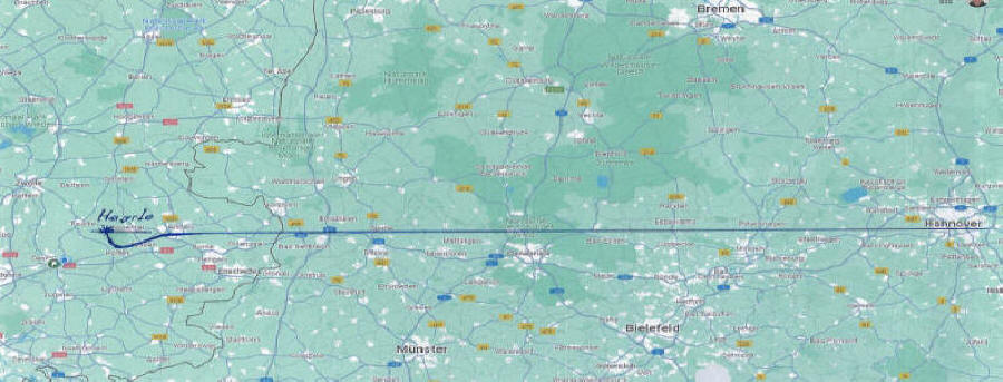 Route Halifax Mk.BIII NR251, 158e sq R.A.F.