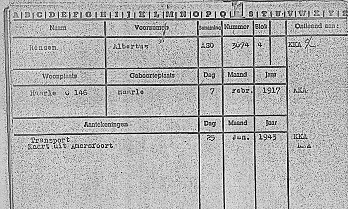 A.J. Rensen was in Amersfoort